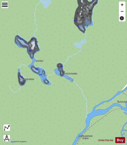Daraise, Lac de la depth contour Map - i-Boating App - Streets