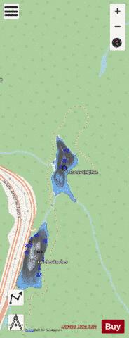 Sylphes, Lac des depth contour Map - i-Boating App - Streets