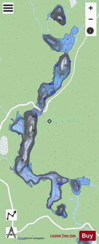 Coutan, Lac depth contour Map - i-Boating App - Streets