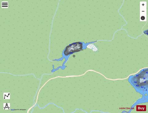 Poux, Lac a depth contour Map - i-Boating App - Streets