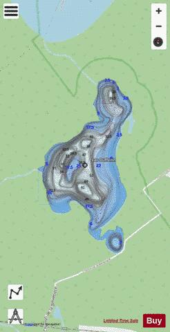 Dufferin, Lac depth contour Map - i-Boating App - Streets