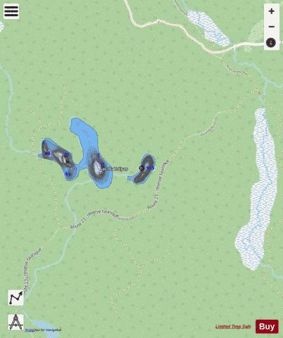 Sakimay, Lac depth contour Map - i-Boating App - Streets