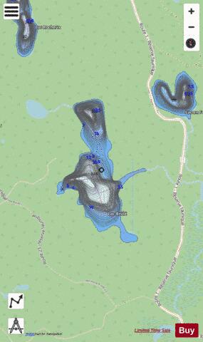 Brule, Lac depth contour Map - i-Boating App - Streets