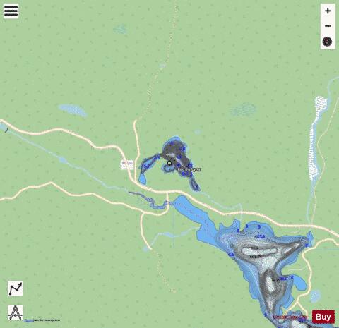 Lynx, Lac du depth contour Map - i-Boating App - Streets