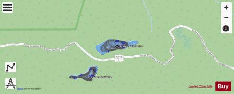 Fauvette, Lac de la depth contour Map - i-Boating App - Streets