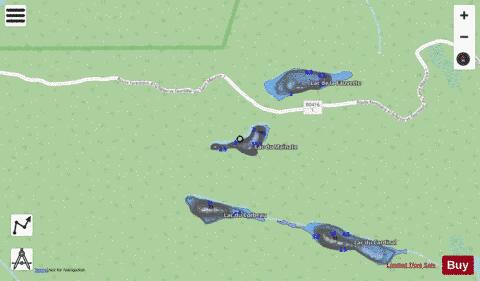 Mainate, Lac du depth contour Map - i-Boating App - Streets