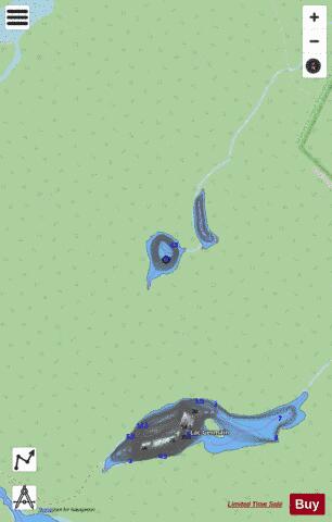 Chevalier, Lac depth contour Map - i-Boating App - Streets