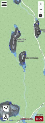 Inconnu, Premier lac depth contour Map - i-Boating App - Streets