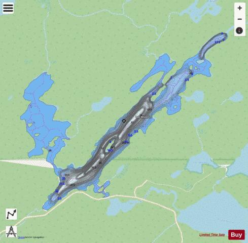Riverin, Lac depth contour Map - i-Boating App - Streets