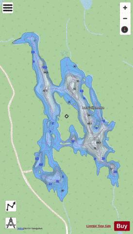 Guillemette, Lac depth contour Map - i-Boating App - Streets