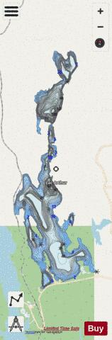 Arthur, Lac depth contour Map - i-Boating App - Streets