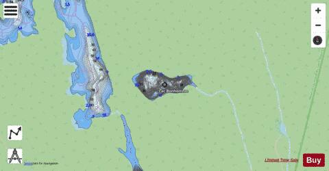 Bonhomme, Lac depth contour Map - i-Boating App - Streets