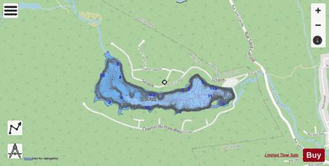 Paul, Lac depth contour Map - i-Boating App - Streets