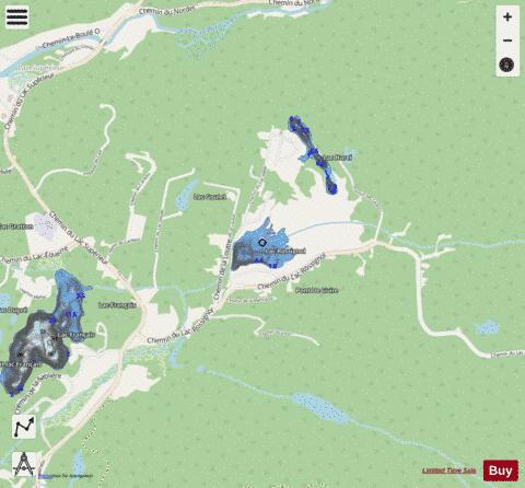 Rossignol, Lac depth contour Map - i-Boating App - Streets