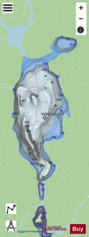 Simard, Petit lac depth contour Map - i-Boating App - Streets