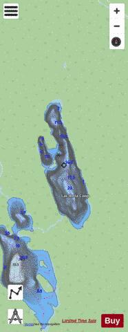 Coop, Lac de la depth contour Map - i-Boating App - Streets