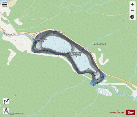 Anse Pleureuse  Lac De L depth contour Map - i-Boating App - Streets