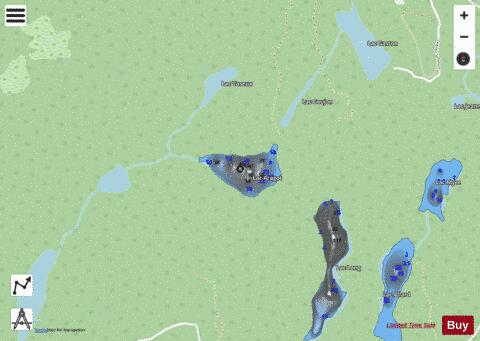 Aragot  Lac depth contour Map - i-Boating App - Streets