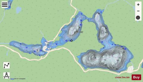 Barley, Lac depth contour Map - i-Boating App - Streets