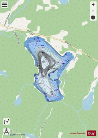 Barnes, Lac depth contour Map - i-Boating App - Streets