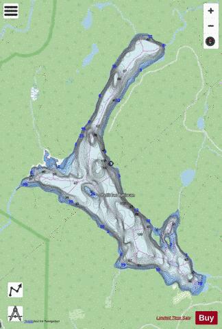 Batiscan, Petit lac depth contour Map - i-Boating App - Streets
