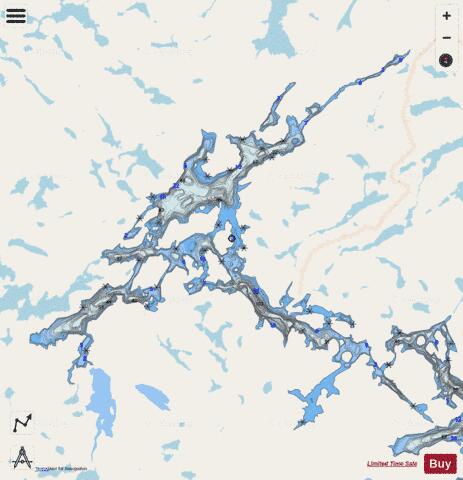Bay, Lac depth contour Map - i-Boating App - Streets