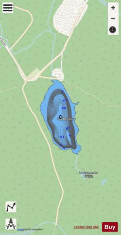Beazley  Lac depth contour Map - i-Boating App - Streets