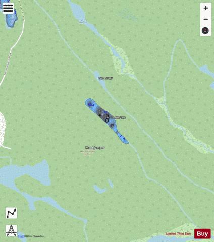 Lac La Loutre depth contour Map - i-Boating App - Streets