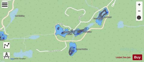 Briere  Deuxieme Lac depth contour Map - i-Boating App - Streets