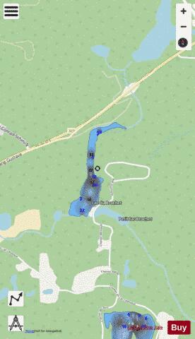 Brochet  Lac Du depth contour Map - i-Boating App - Streets