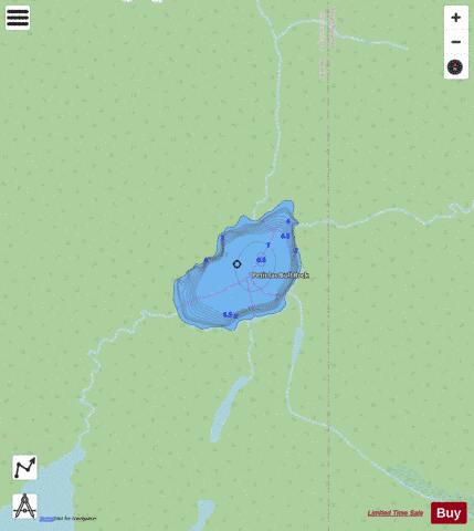 Bull Rock, Petit lac depth contour Map - i-Boating App - Streets