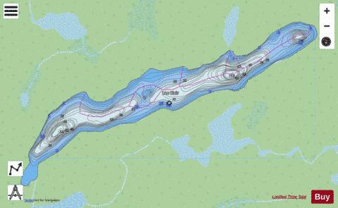 Clair, Lac depth contour Map - i-Boating App - Streets