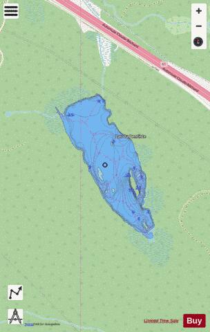 Dentiste, Lac du depth contour Map - i-Boating App - Streets