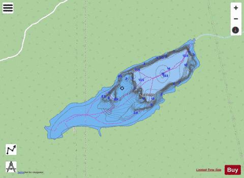 Denys, Lac depth contour Map - i-Boating App - Streets