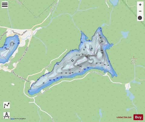 Emeraude, Lac depth contour Map - i-Boating App - Streets