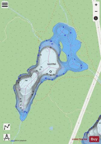 Est, Lac a l' depth contour Map - i-Boating App - Streets