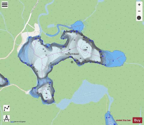 Fer a Cheval, Lac depth contour Map - i-Boating App - Streets
