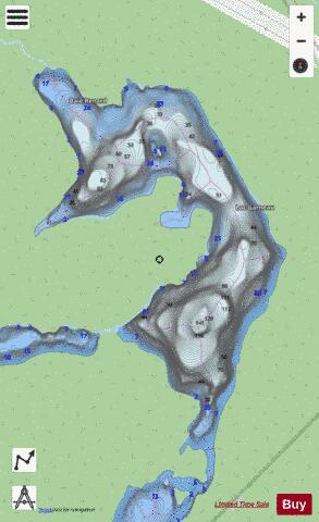 Garneau, Lac depth contour Map - i-Boating App - Streets