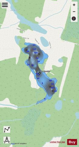 Garnier, Lac depth contour Map - i-Boating App - Streets
