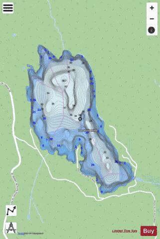 Huit Mille, Lac depth contour Map - i-Boating App - Streets