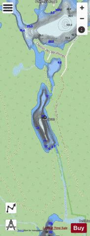 Jean  Lac depth contour Map - i-Boating App - Streets