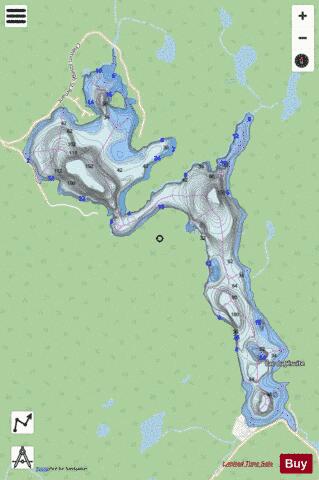 Jesuite, Lac du depth contour Map - i-Boating App - Streets