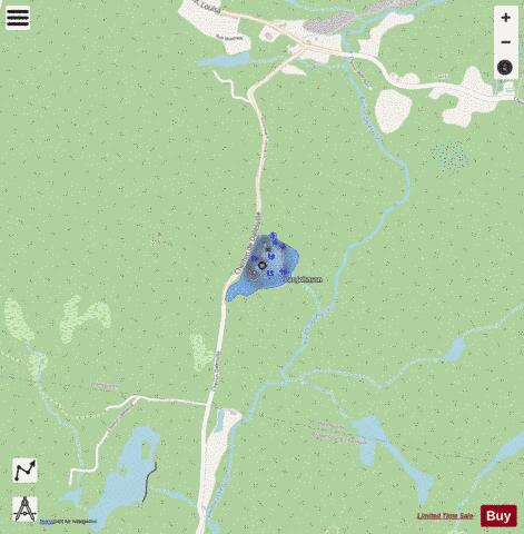 Johnson  Lac depth contour Map - i-Boating App - Streets