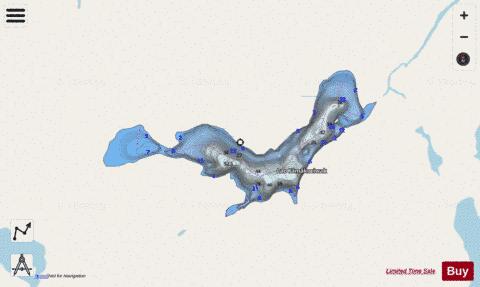 Kamakociwak, Lac depth contour Map - i-Boating App - Streets