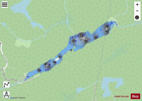 La Riviere, Lac depth contour Map - i-Boating App - Streets