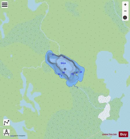 Lac A 2648 depth contour Map - i-Boating App - Streets