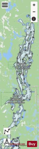 Lac des Trente et Un Milles depth contour Map - i-Boating App - Streets