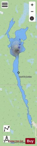 Loutre  Lac A La depth contour Map - i-Boating App - Streets