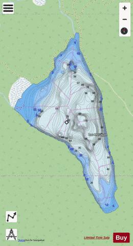 McLagan, Lac depth contour Map - i-Boating App - Streets