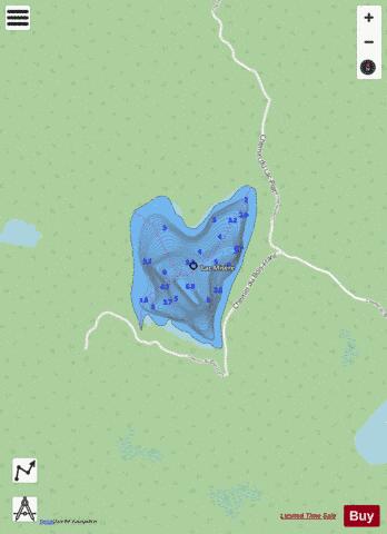 Misere, Lac depth contour Map - i-Boating App - Streets